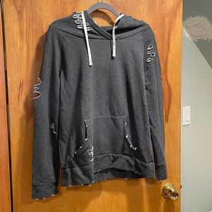 Chelsea Deboer by Lily & Lottie Distressed Sweatshirt